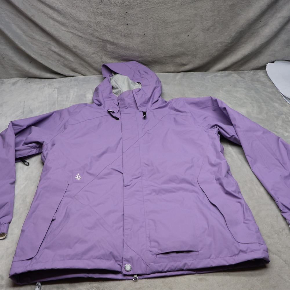 Volcom Jacket Womens Large Purple Bauhaus Insulated Ski Snow Techwear Pit Zip